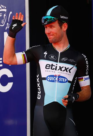 Mark Cavendish (Etixx-QuickStep) waves to the crowds at RideLondon