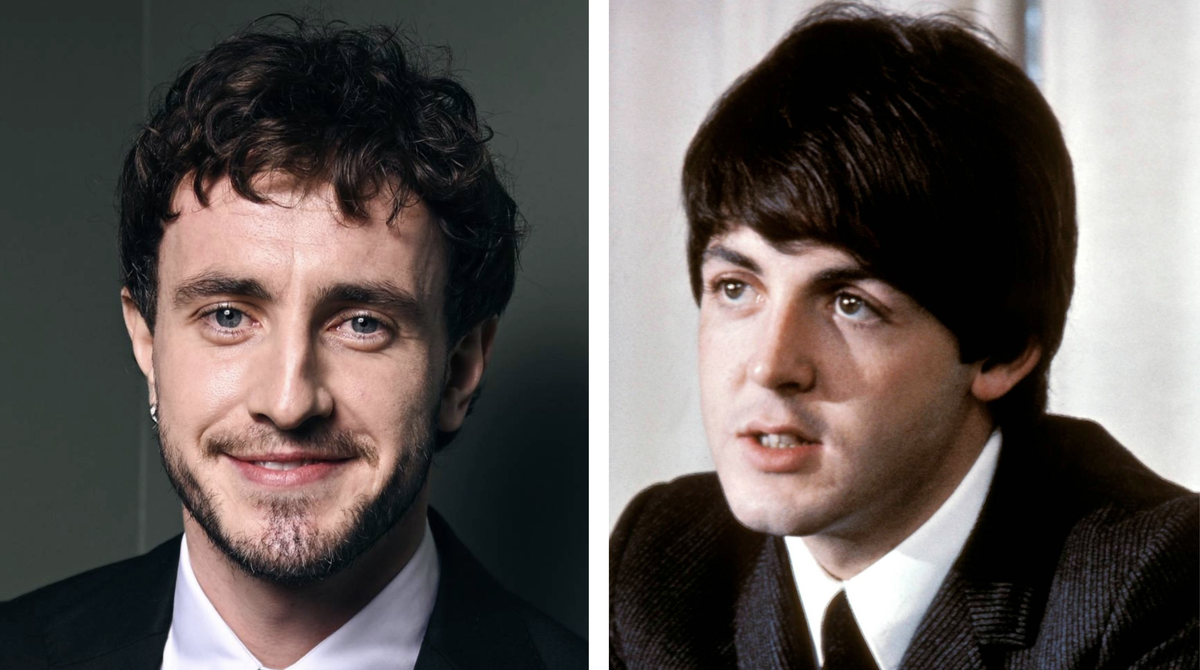 Paul Mescal and Paul McCartney portrait photos