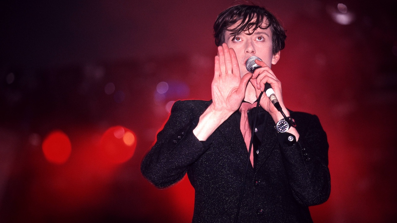 Pulp live at Glastonbury in 1995