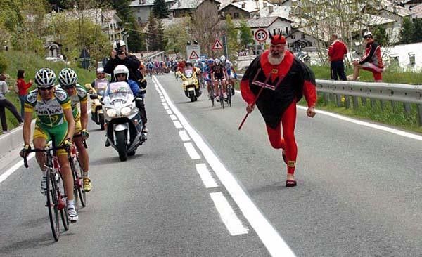 Security, get that devil away from the riders!