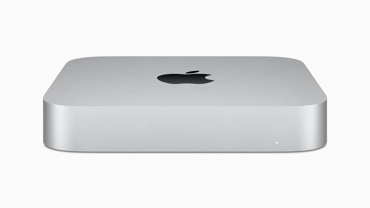 Mac Mini on white background