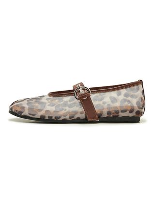 ATBELL, Leopard Mesh Ballet Flats