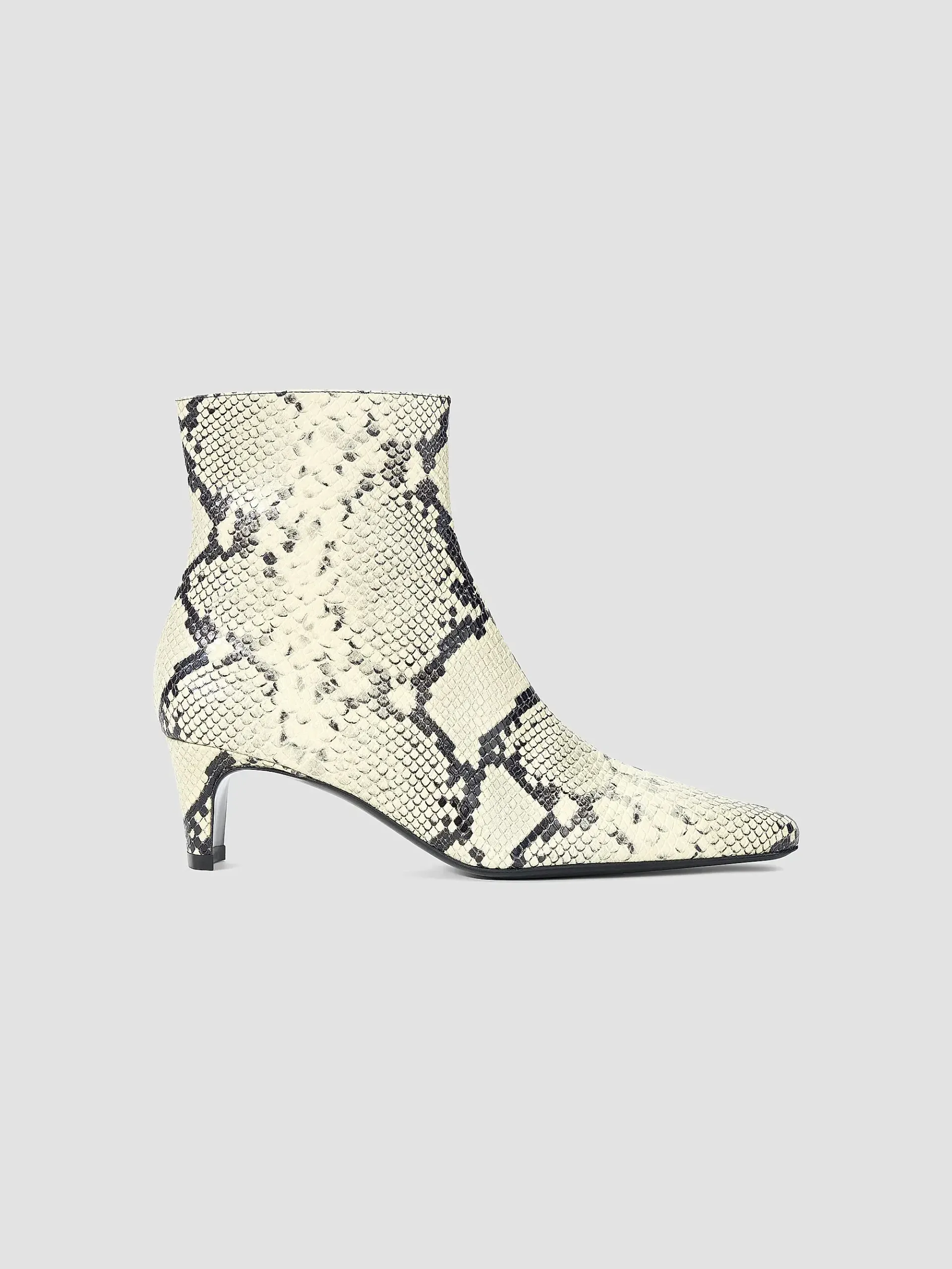 Wally 55mm Snake-Embossed Leather Ankle Boots