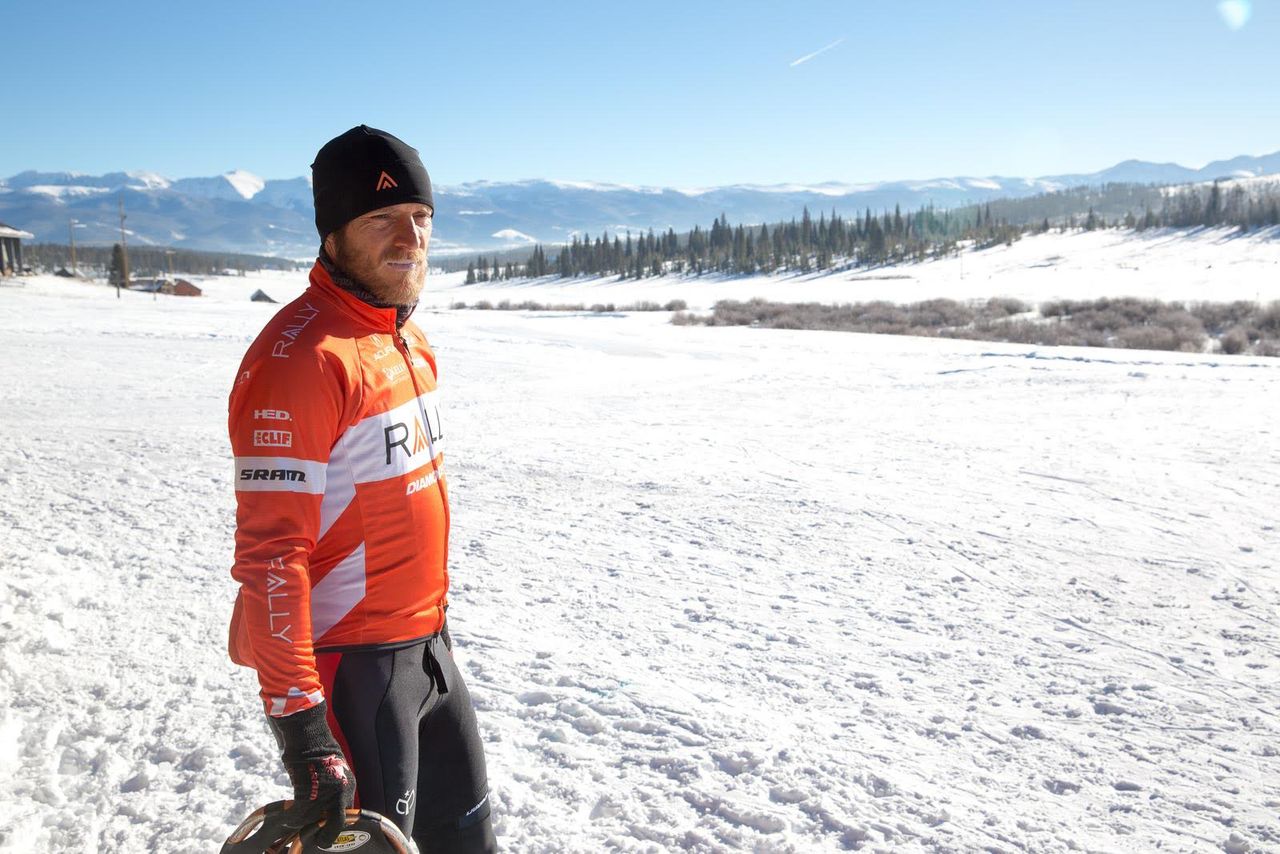 Brad Huff ready to hit the trail.
