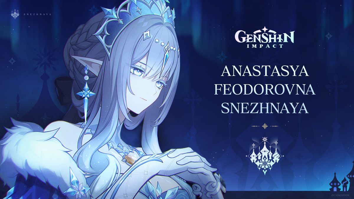 Genshin Impact Snezhnayan characters - Tsaritsa