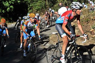Frank Schleck attacks, Vuelta a Espana 2010, stage 16