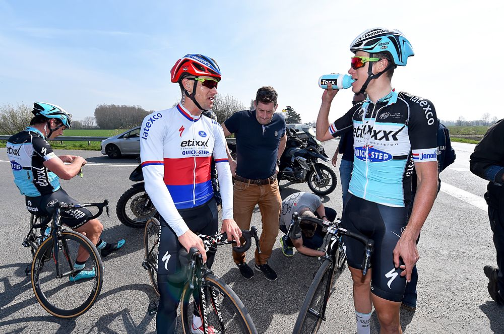 Zdenek Stybar and Niki Terpstra after the recon