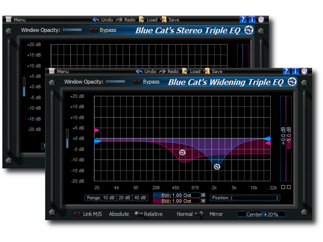 The Stereo and Widening Triple EQ&#039;s can be purchased separately or in a bundle.