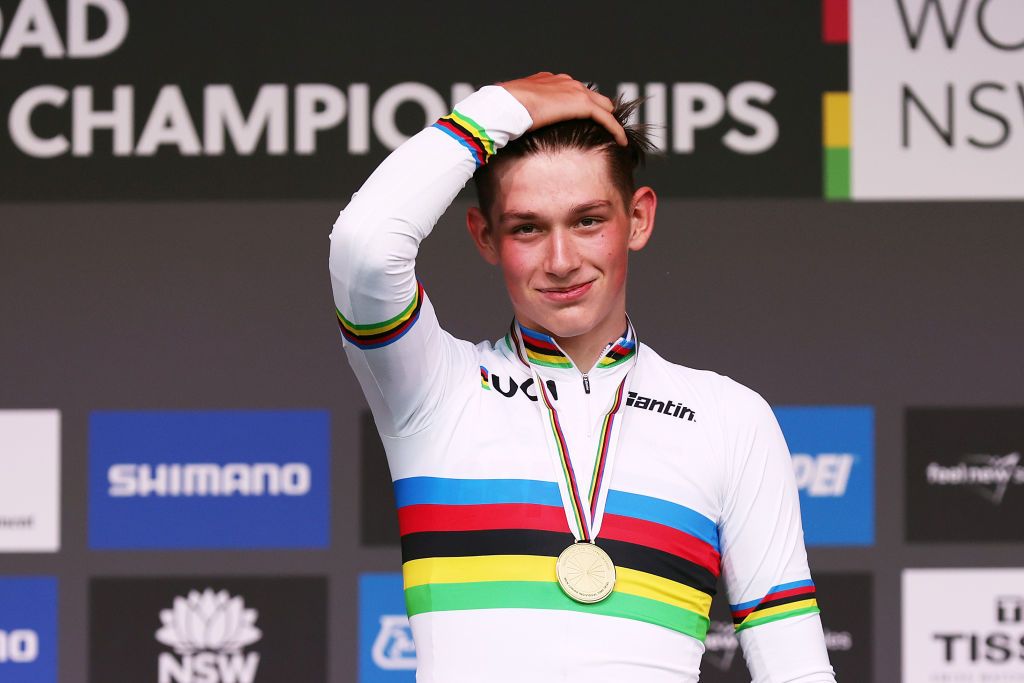 Junior time trial world champion Joshua Tarling 