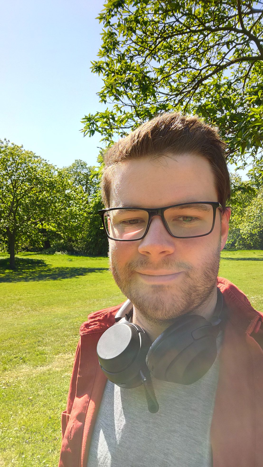 A selfie in 'standard' mode