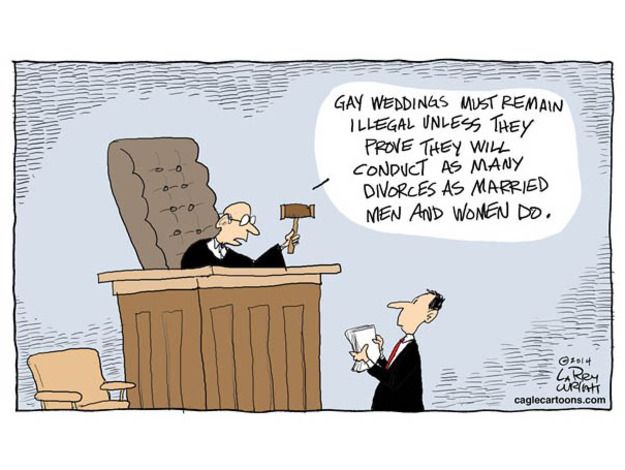 Editorial cartoon gay marriage