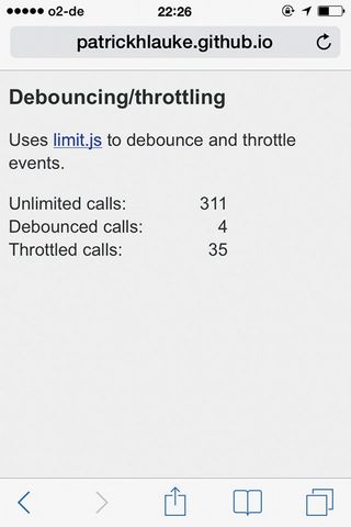 Debouncing and throttling touchmove events in action with limit.js