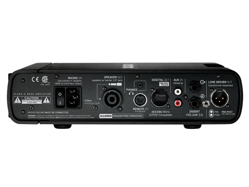 New for 2011 750-watt bass amp head.