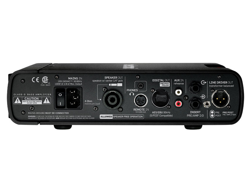 New for 2011 750-watt bass amp head.