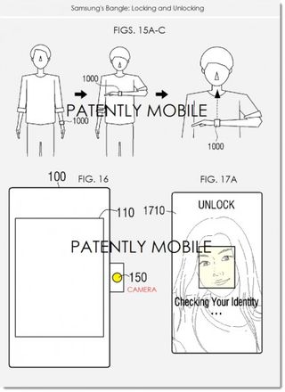 Samsung smart bangle patent