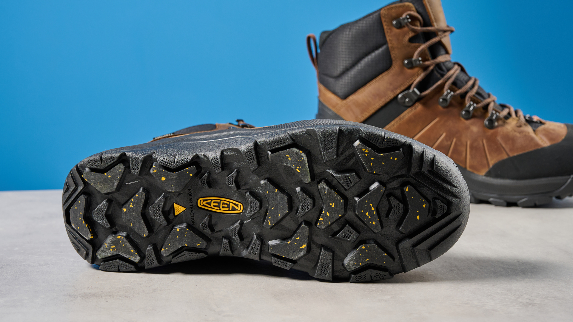 The Keen Revel IV sole, showing the 5mm lugs