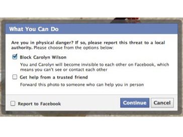 how to report cyberbullying on facebook to police