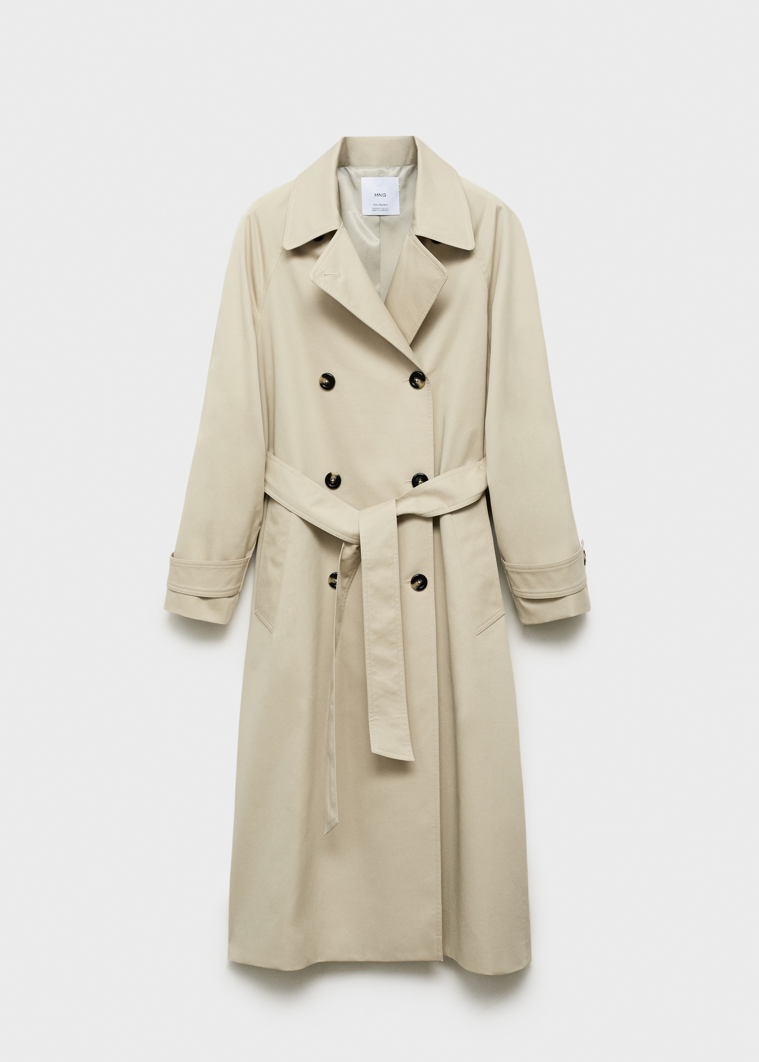 Long Double-Breasted Trench Coat - Women | Mango Usa