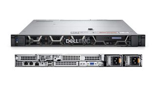 A photograph of the front and rear of the Dell EMC PowerEdge R450