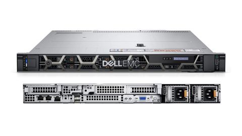 A photograph of the front and rear of the Dell EMC PowerEdge R450