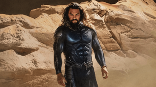 Jason Momoa in Aquaman and the lost kingdom suit
