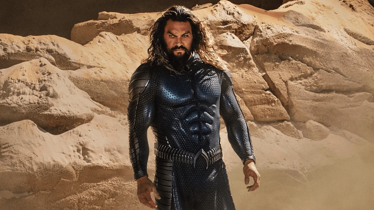 Jason Momoa en traje de Aquaman y el reino perdido