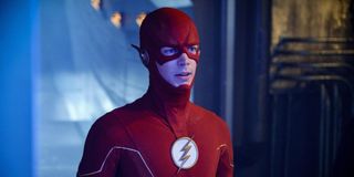 The Flash (Grant Gustin) stares ahead in The Flash