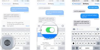 When the keyboard is displayed, tap and hold the emoji button (or globe button), and then slide your finger over the on/off switch beside the word Predictive.