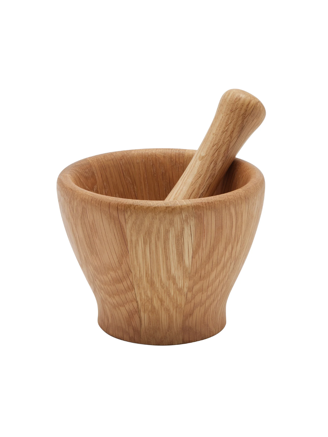 Tashi Natural Oak Wood Mortar and Pestle Set/2