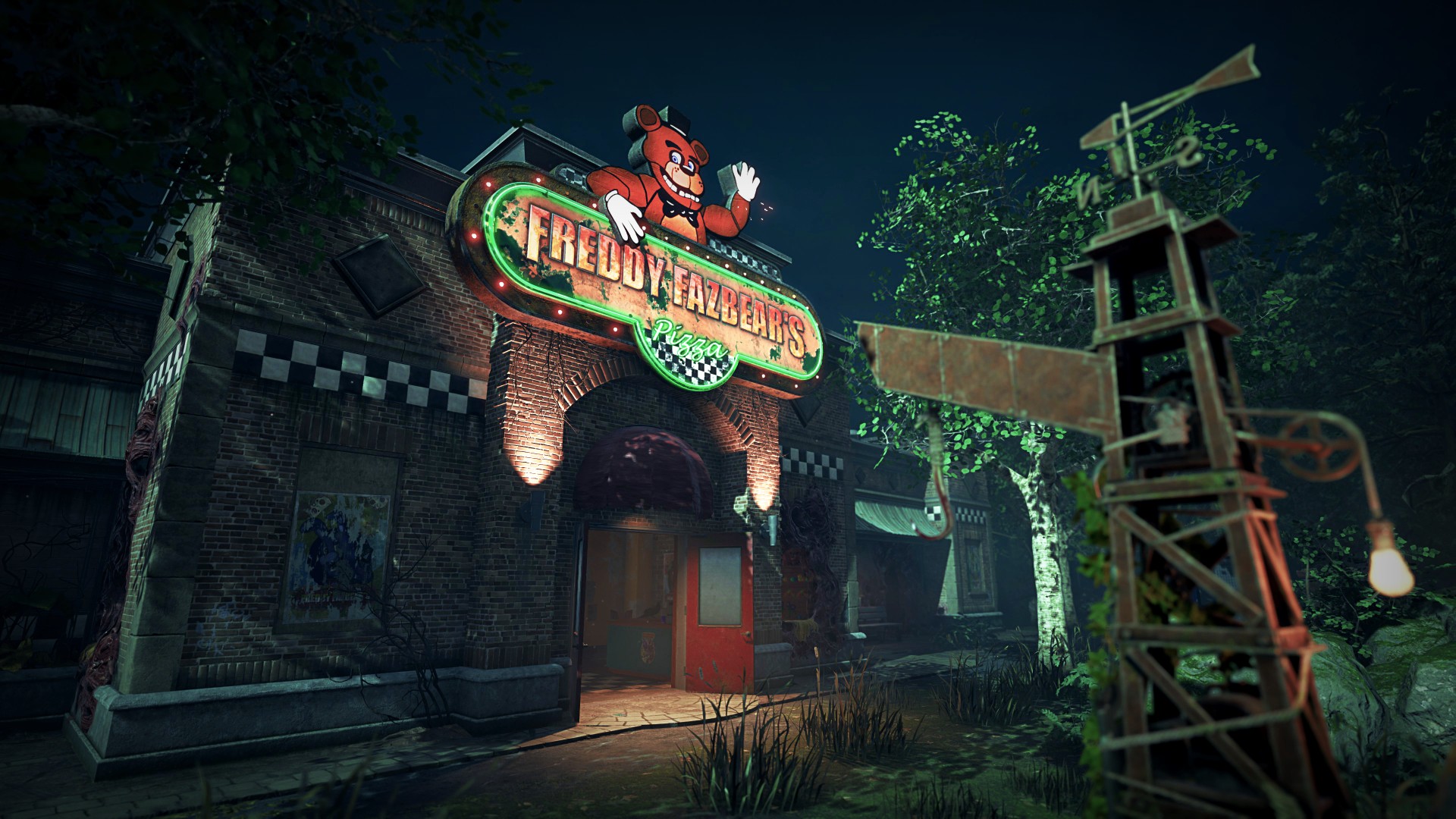 Day by Daylight screenshot of the Five Nights at Freddy's map exterior