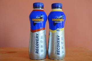 For Goodness Shakes Recovery Drink which is one of the best protein recovery drinks for cycling