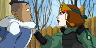 Sokka and Suki in Avatar: The Last Airbender.