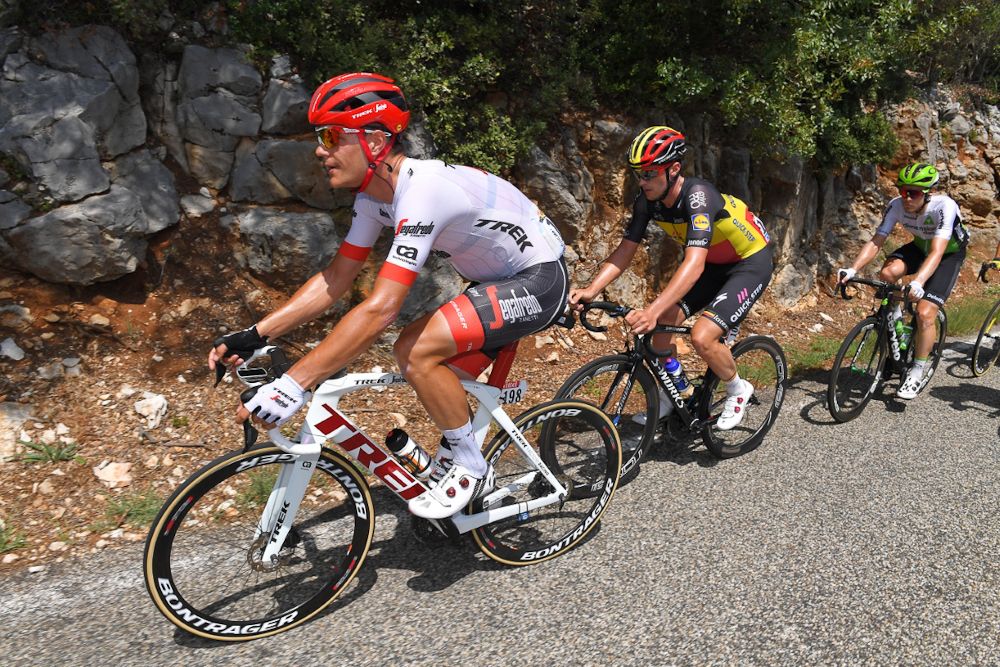 Jasper Stuyven (Trek-Segafredo) rides during stage 14