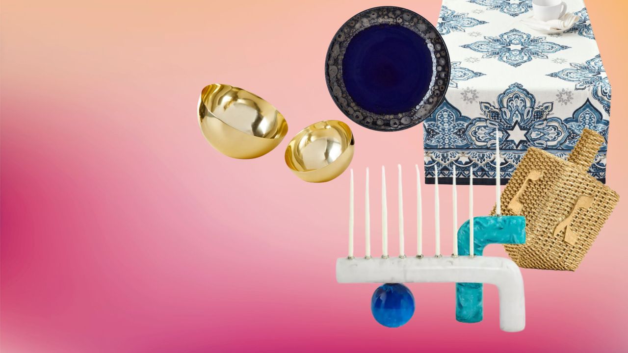 A roundup of the very best last-minute Hanukkah home decor to shop right now.