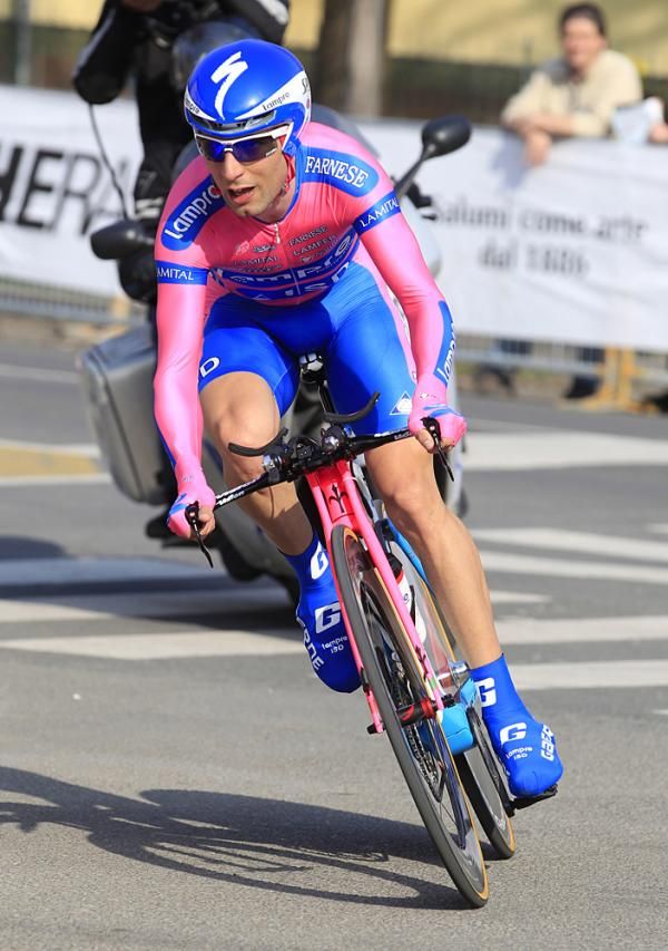 Diego Ulissi (Lampre-ISD) held onto his podium plaicng