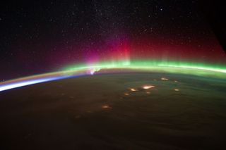 Aurora Over Alaska by Expedition 30