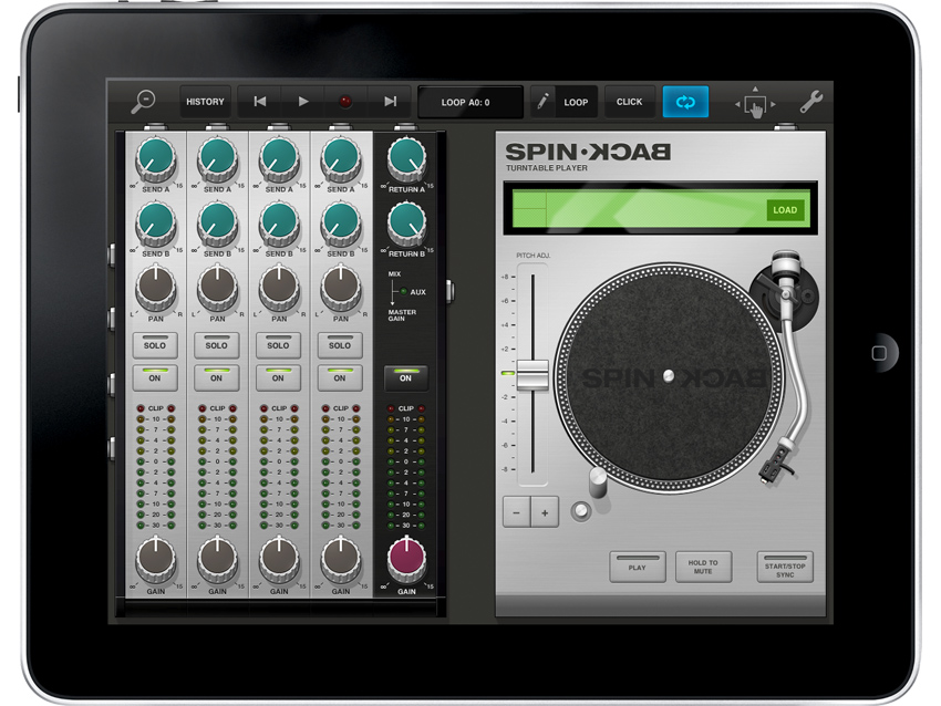 The Spinback turntable