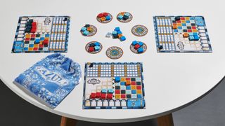 Azul board game set up on table ready to play