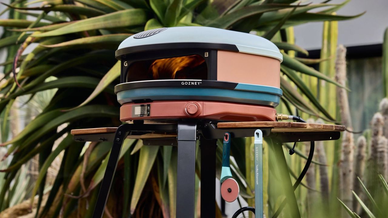 A close up of the Arc XL Mash-Up pizza oven from Gozney x Hedley &amp; Bennett&#039;s limited edition collection