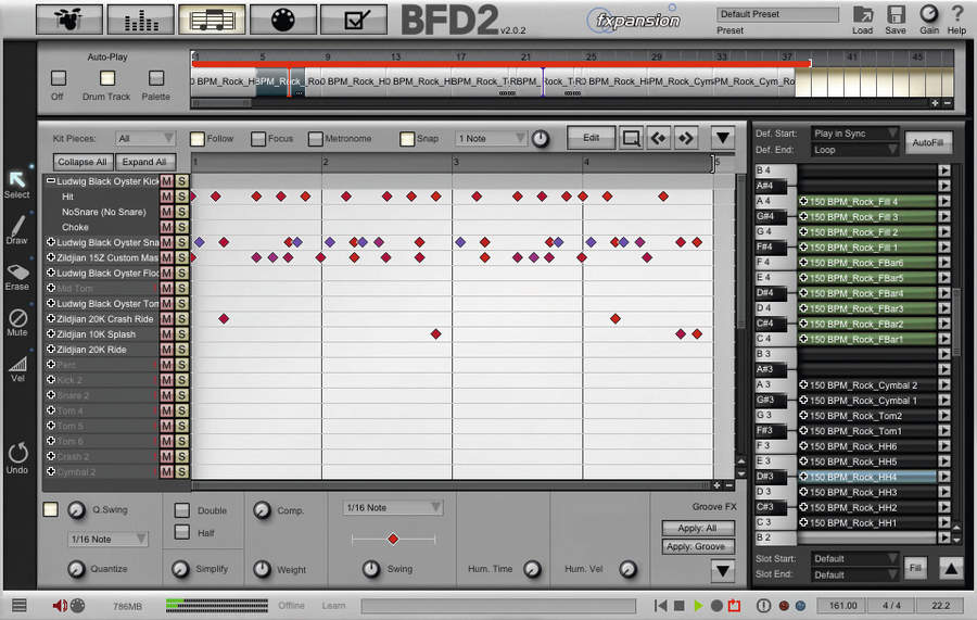 Beats can be programmed in a familiar looking editor.