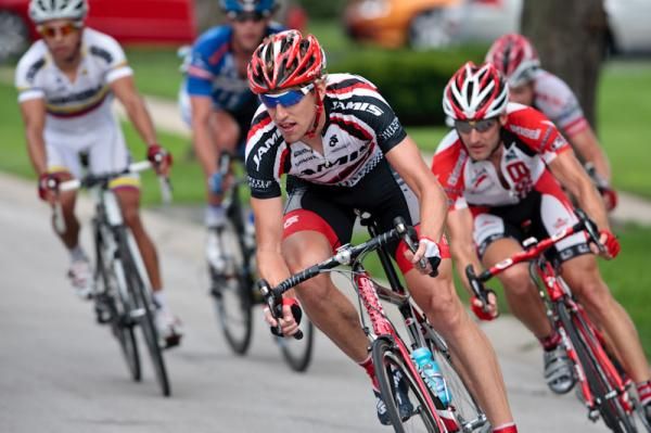 Tom Zirbel (Jamis-Sutter Home) puts some pressure on in the break.
