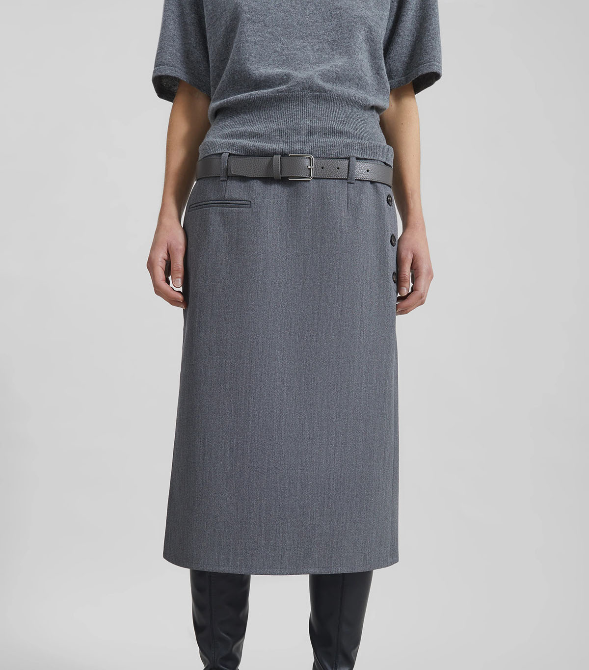 Covert Tube Skirt - Grey