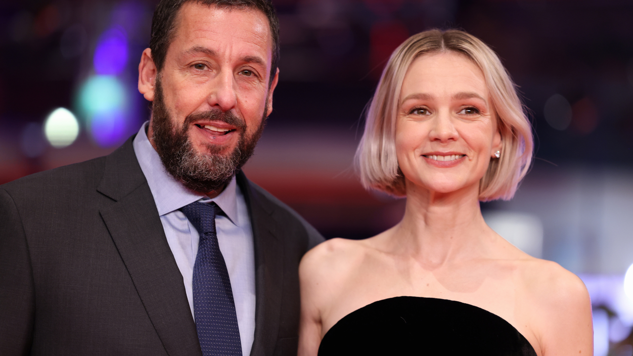 Adam Sandler and Carey Mulligan attend the &quot;Spaceman&quot; premiere during the 74th Berlinale International Film Festival Berlin at Berlinale Palast on February 21, 2024 in Berlin, Germany.