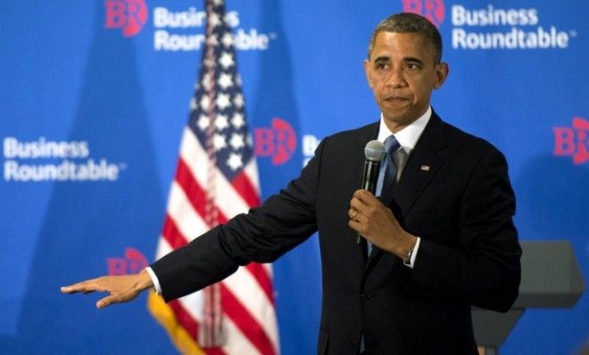 President Obama delivers remarks to members of the Business Roundtable on Dec. 5. 