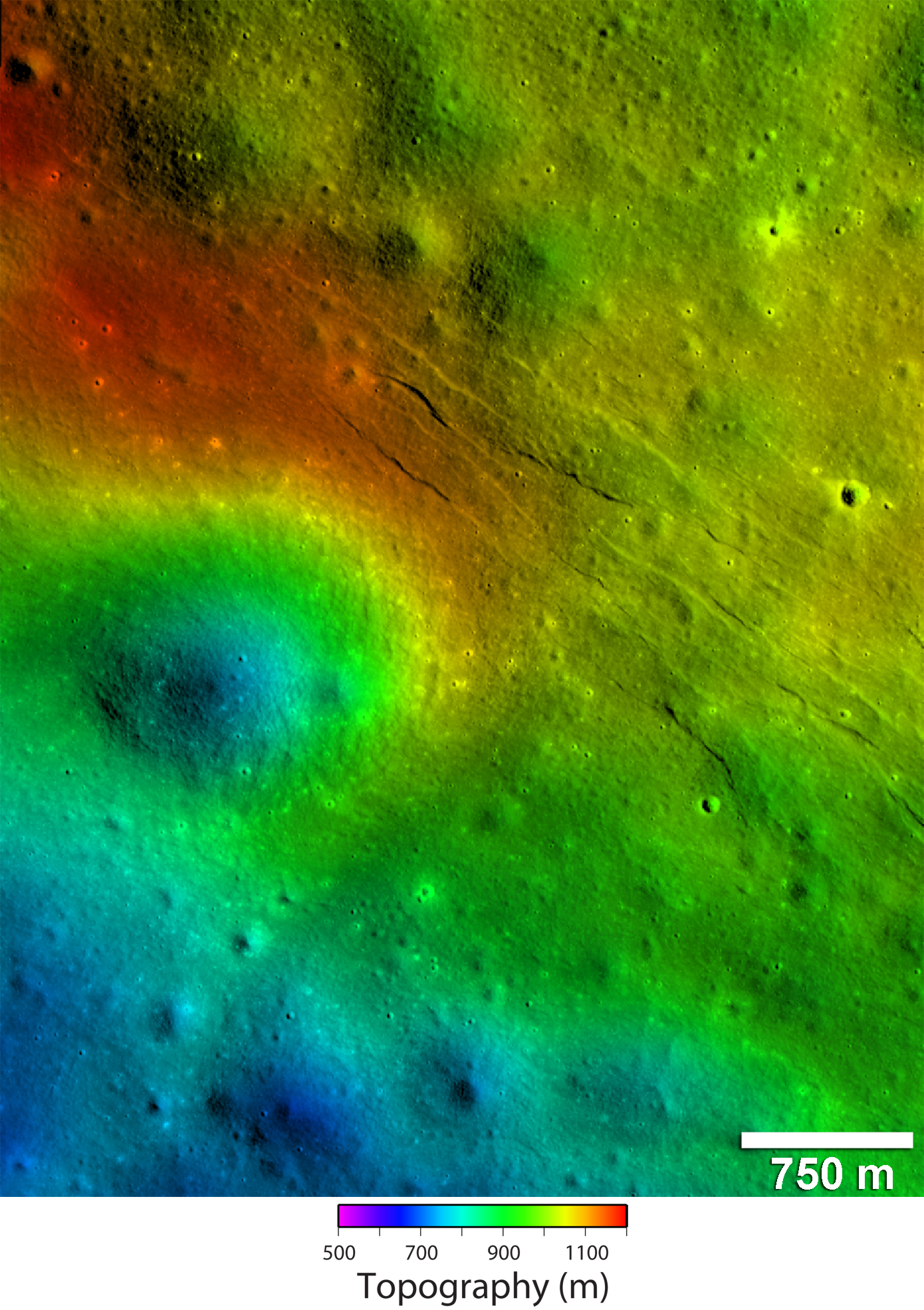 These newly detected narrow linear troughs are known as graben, and they formed in highlands of the moon&#039;s far side. Forces acting to pull the lunar crust apart formed the Virtanen graben, informally named for a nearby crater. These graben are located on 