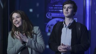 Paige Spara and Freddie Highmore next to each other in The Good Doctor season 6 episode 18