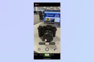 A screenshot showing how to enable video stabilization on Google Pixel phones