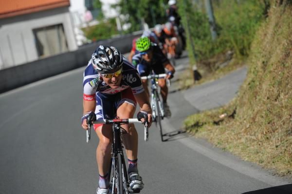Lars Bak (Lotto Belisol) in the day's breakaway on stage 12