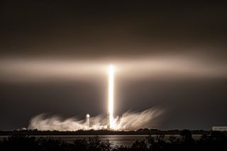 SpaceX's Starlink 17 mission lifts off on a Falcon 9 rocket from Launch Complex 39A at NASA's Kennedy Space Center in Florida, on March 4, 2021.