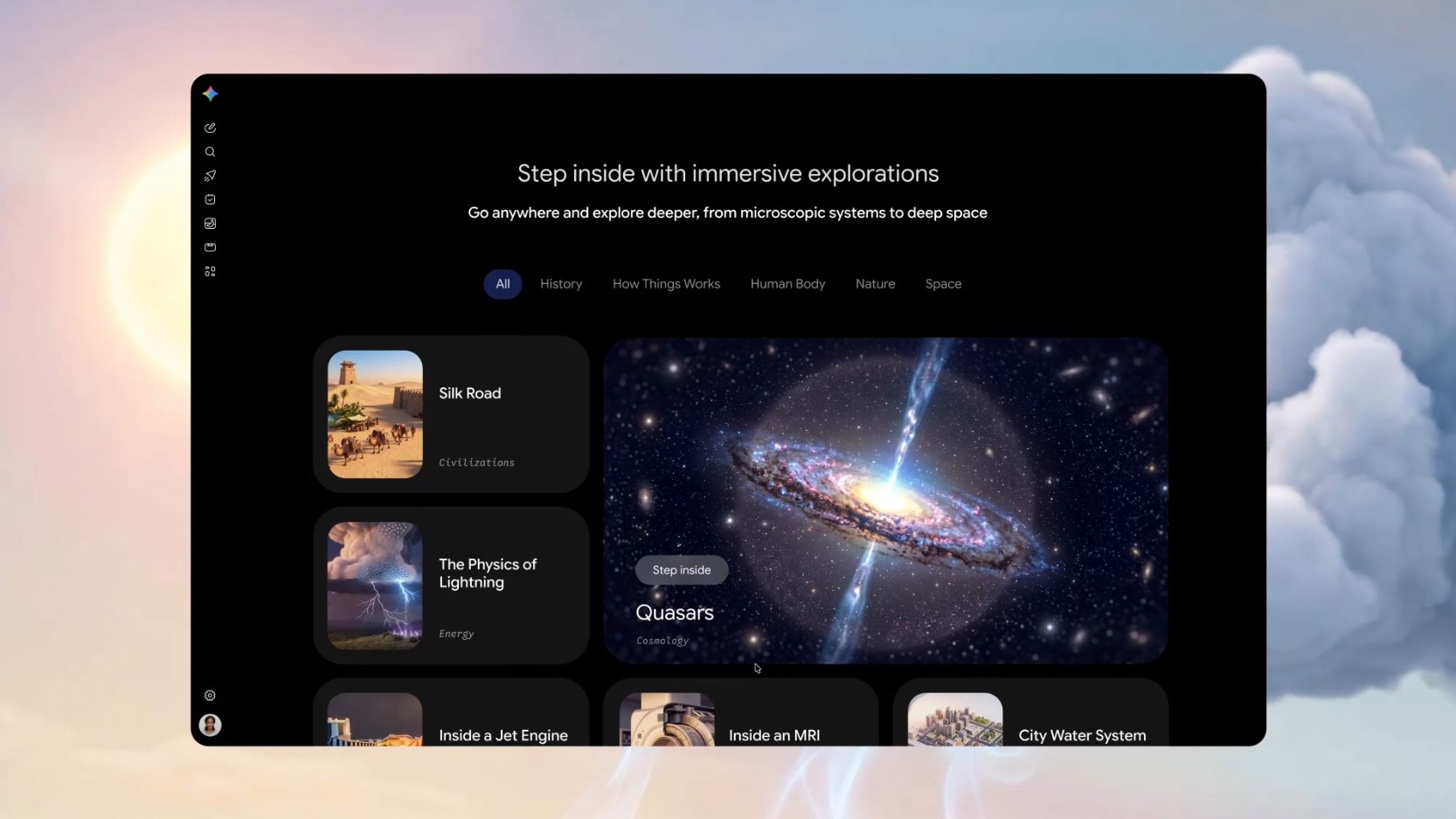 Google rolls out "Immersive Explorations" for Gemini's student hub, giving users a new way of exploring topics layer-by-layer through interactive visuals.
